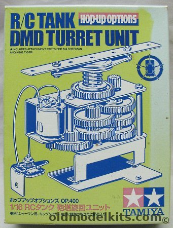Tamiya 1/16 1/16 Scale R/C Tank DMD Turret Unit With Attachment Parts for M4 Sherman and King Tiger, 53400-3000 plastic model kit